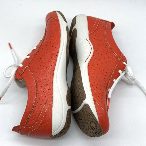Dansko Sneakers Napa Leather Lace Up Hillary Orange Perfing  EU 39 US 9 - 9.5 - Picture 5 of 10